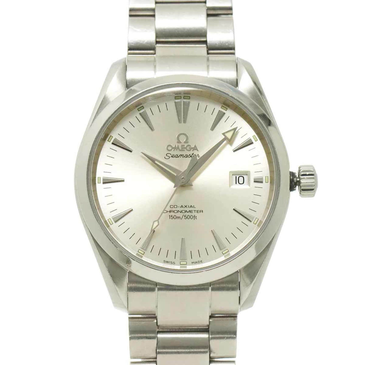 Pre-Owned OMEGA Seamaster Aqua Terra Co-Axial 2503 30 Men's Watch with Date Display, Silver, Automatic,