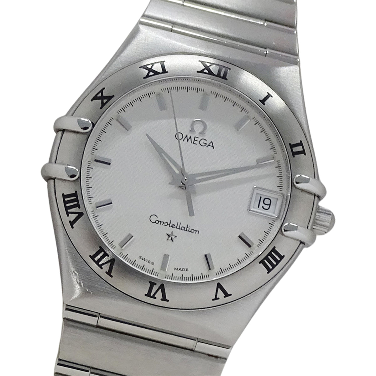 Pre-Owned OMEGA Constellation 1512.30 Men's Watch, Date, Quartz, QZ, Stainless Steel, Silver, Polished
