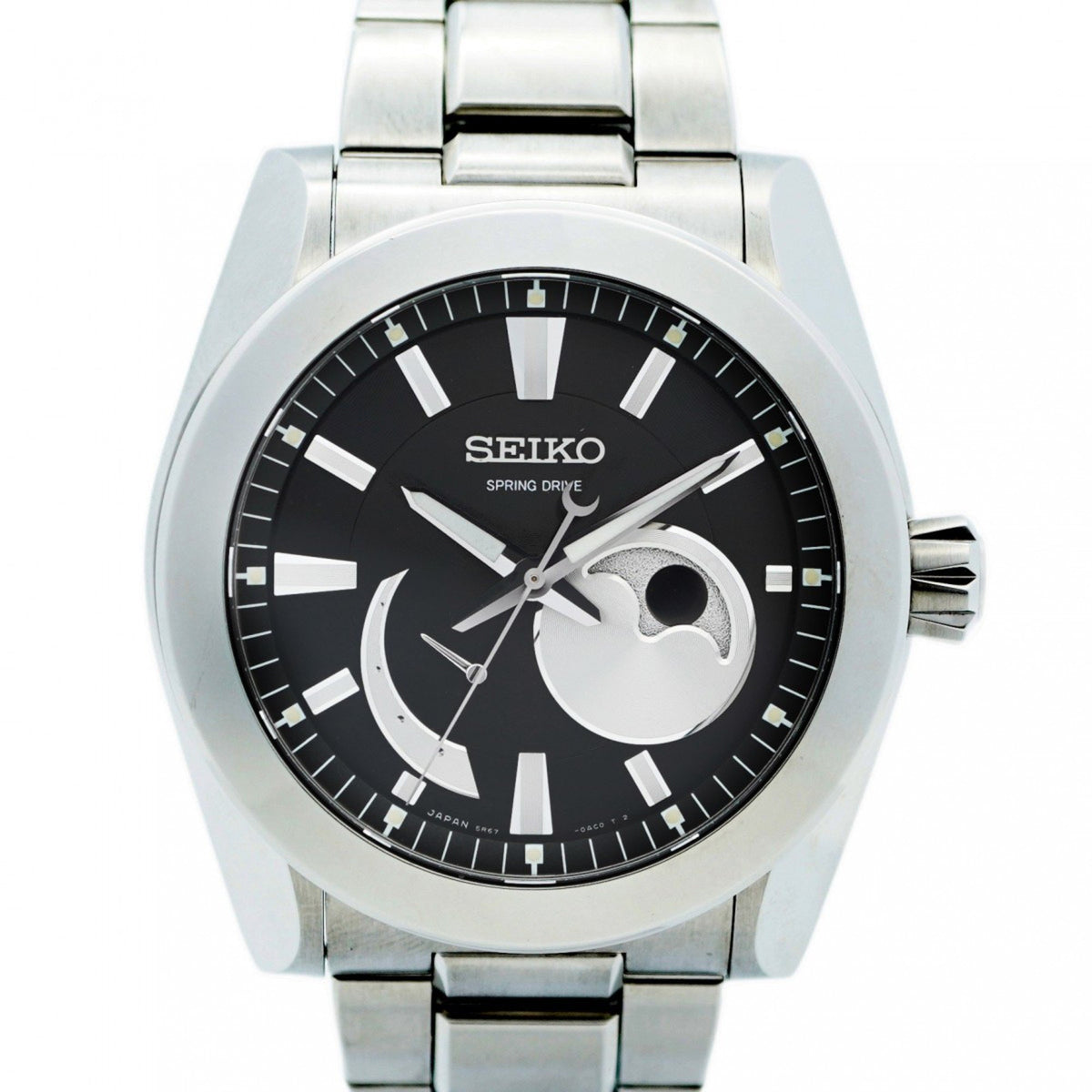 Montre homme Seiko Brightz 5R67-0AC0 d'occasion à cadran noir 