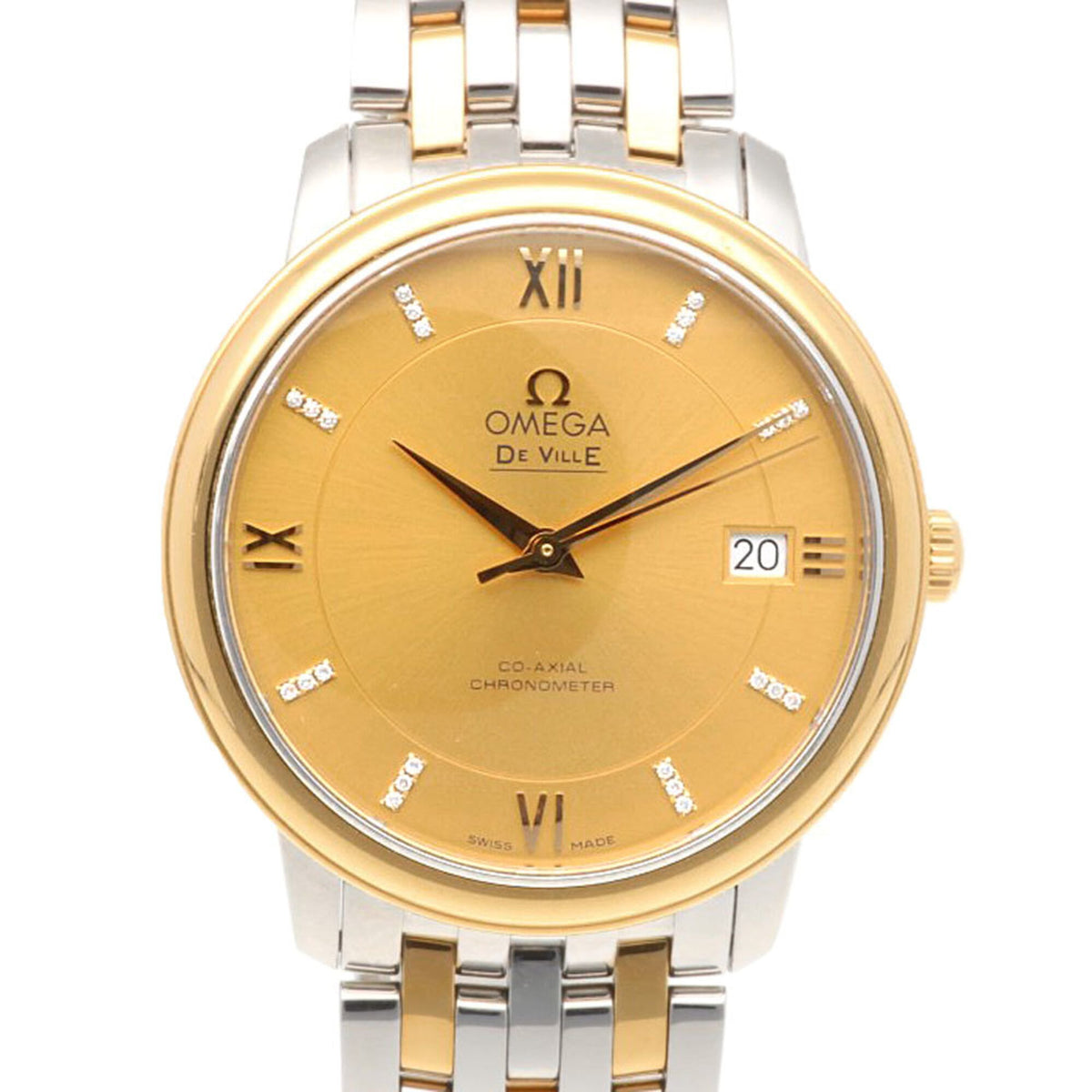 Pre-Owned Omega De Ville Prestige Watch, Stainless Steel, 42420372058001, Automatic Winding, Overhauled, Men's, 82766XXX, Diamond