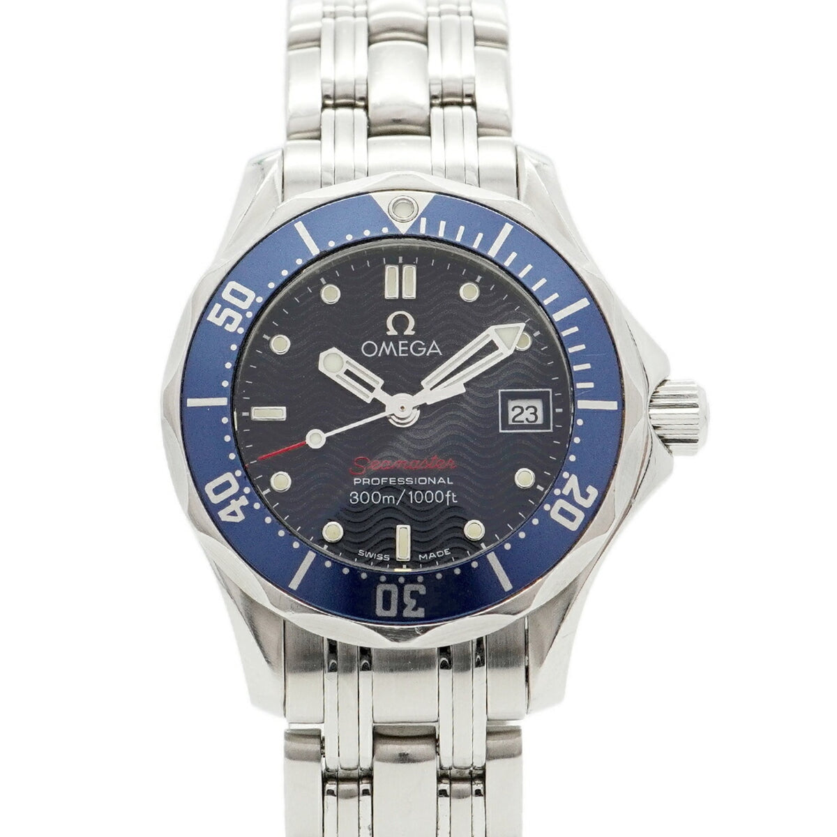 Pre-Owned Omega Seamaster 2224.80 Navy Dial Women's Watch