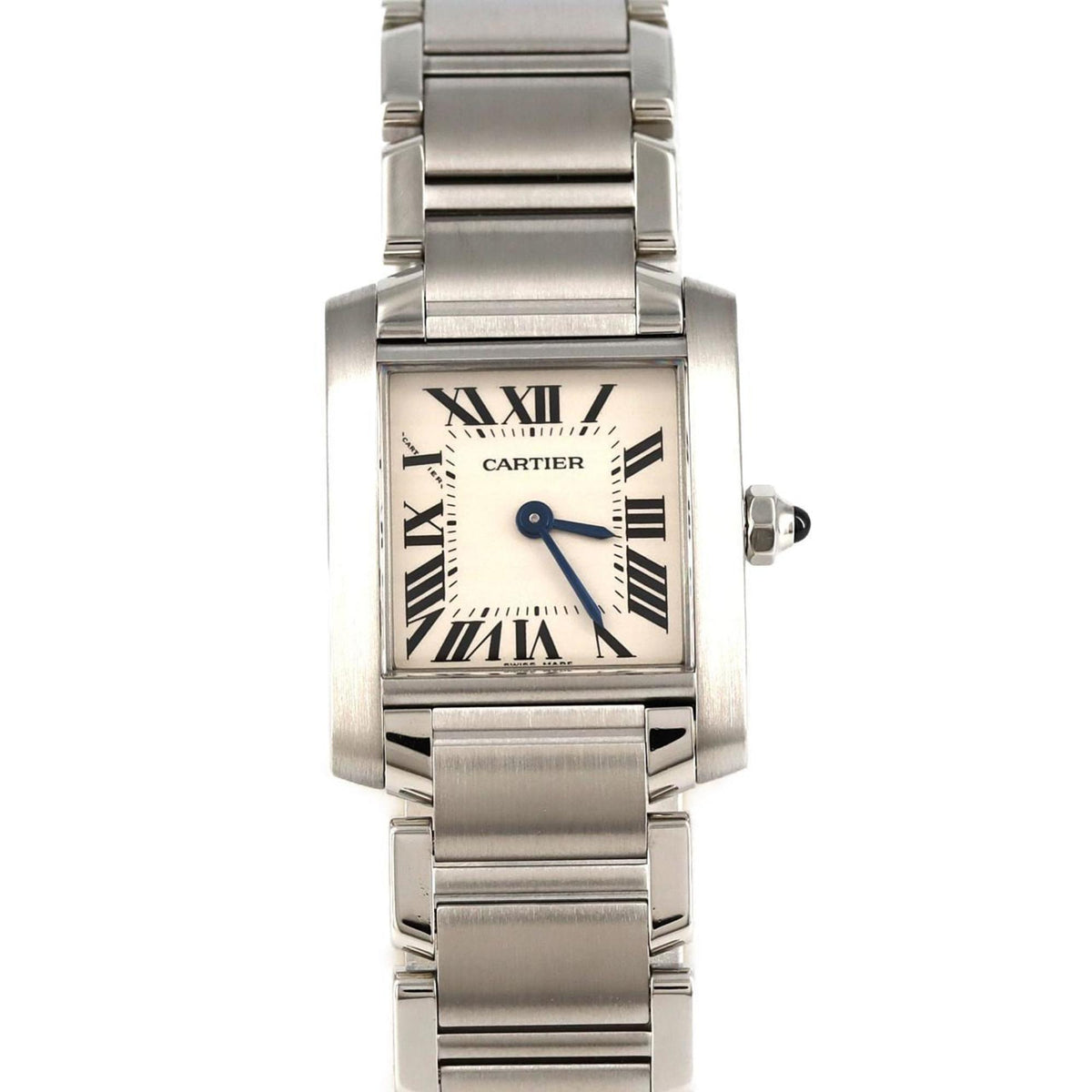 Pre-Owned Cartier Tank Francaise SM W51008Q3 SS Wristwatch Quartz
