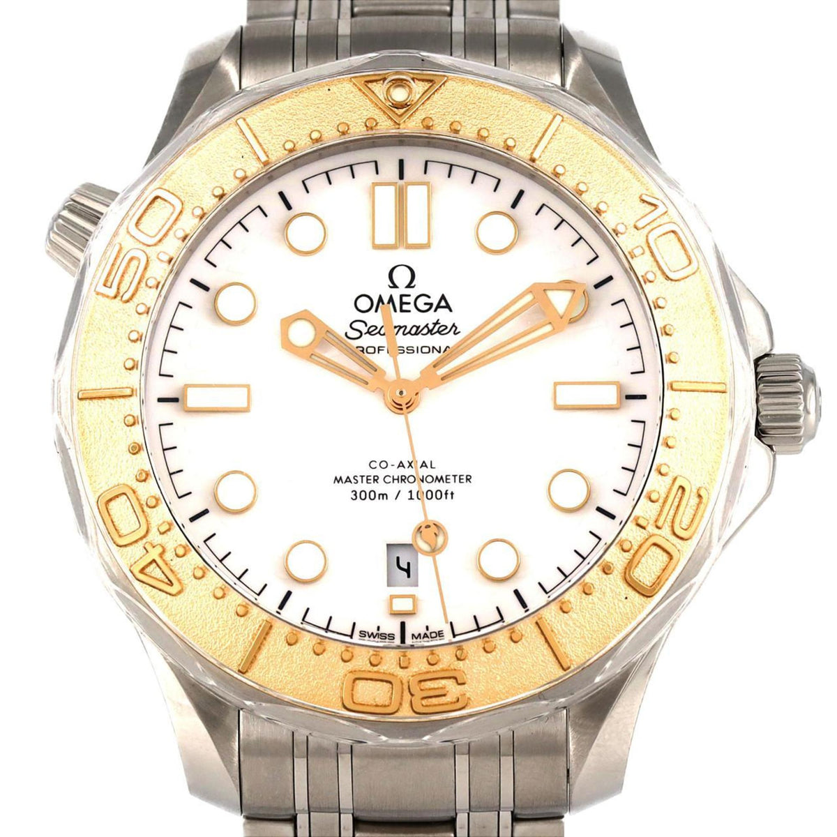 Pre-Owned Omega Seamaster Diver 300M Paris 2024 522.21.42.20.04.001 SS Wristwatch Automatic