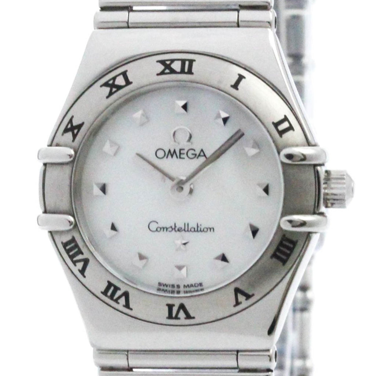Pre-Owned Polished OMEGA Constellation My Choice MOP Quartz Ladies Watch 1571.71 BF574846