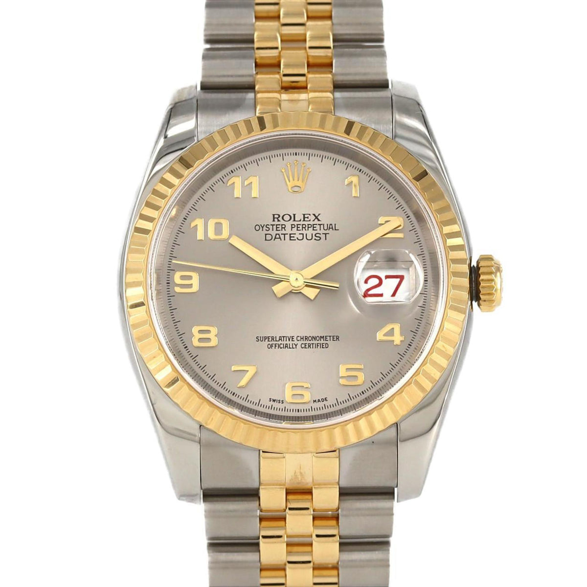 Pre-Owned Rolex Datejust 116233 SSxYG Automatic Watch, F Series