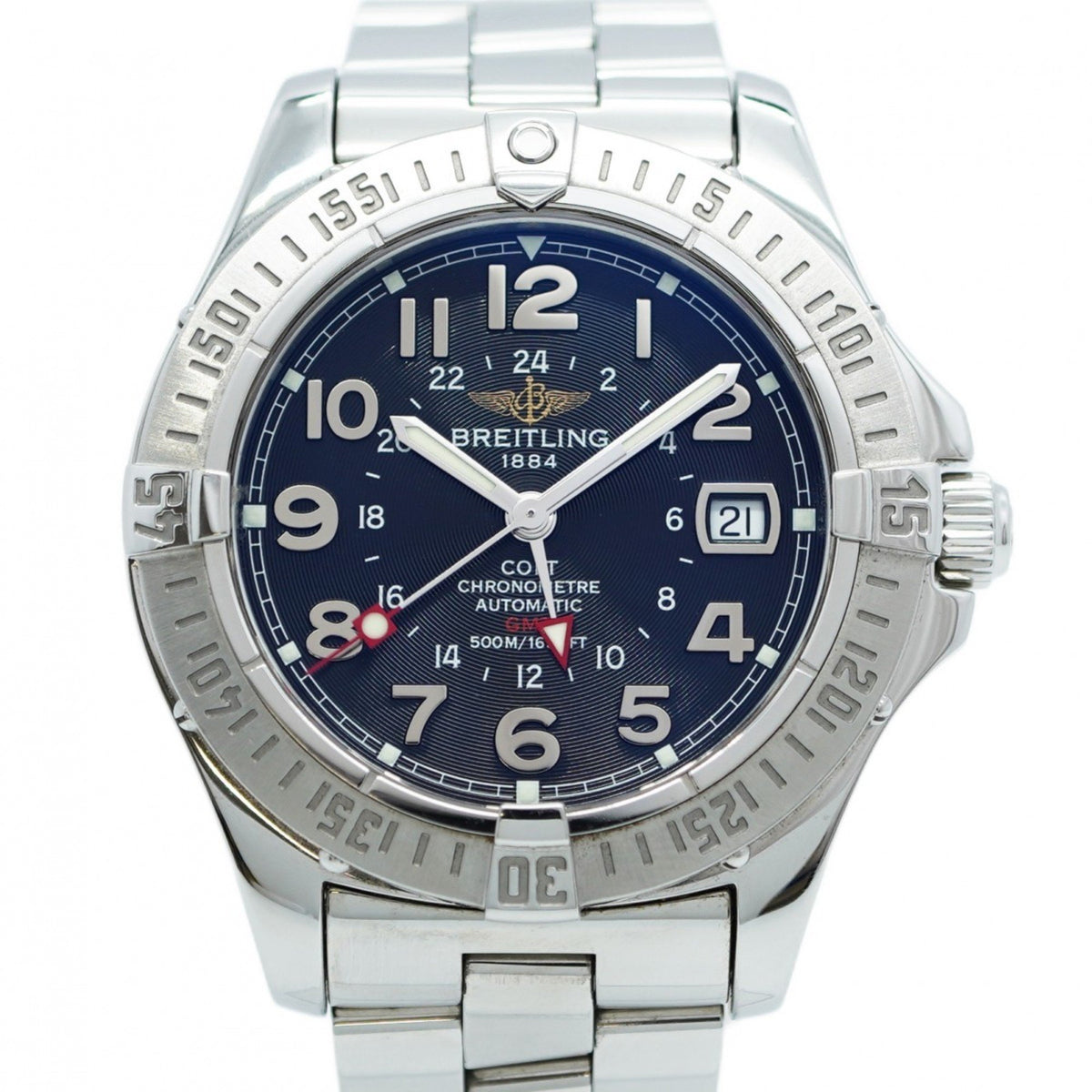Pre-Owned Breitling Colt A32350 Navy Dial Men's Watch