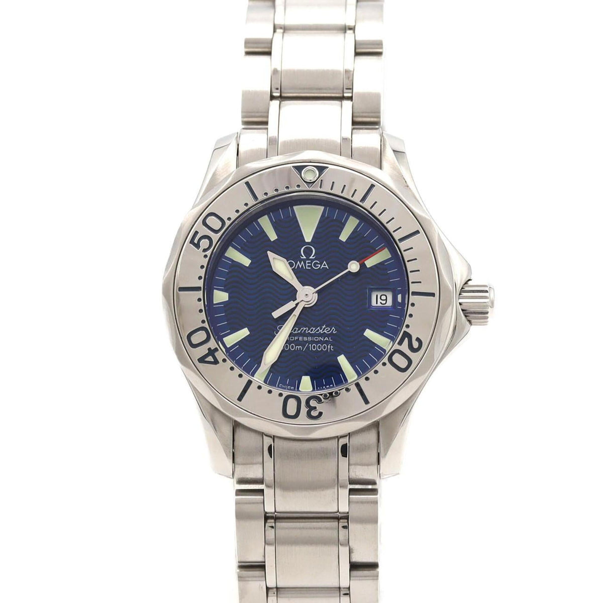 Pre-Owned Omega Seamaster Professional 2285.80 Stainless Steel Quartz Watch