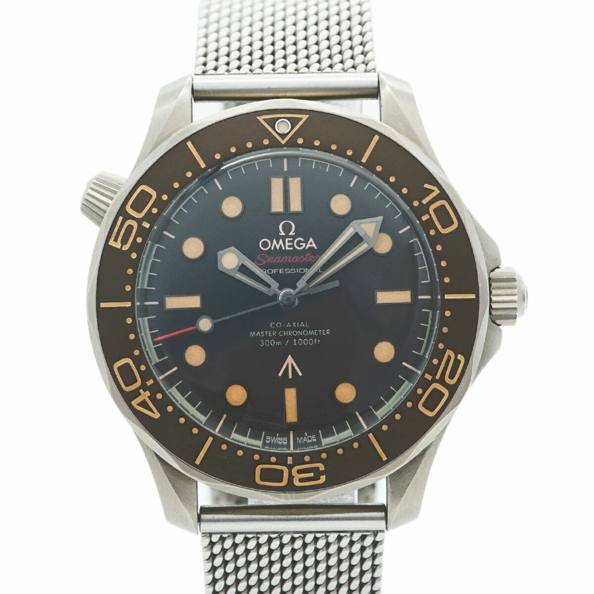 Pre-Owned Omega Seamaster 210.90.42.20.01.001 Brown Dial Men's Watch