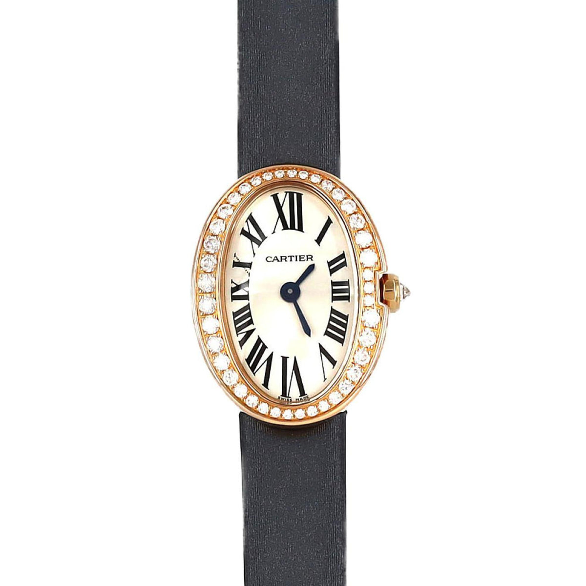 Gebrauchte Cartier Mini Baignoire PG D WB520028 PG/RG Armbanduhr Quarz 