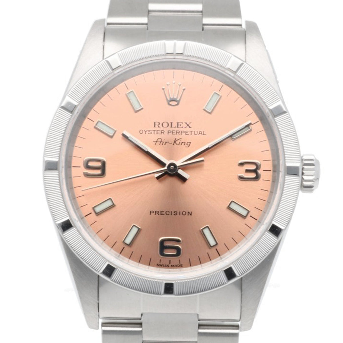 Pre-Owned Rolex Air-King Oyster Perpetual Watch, Stainless Steel, Model 14010M, Automatic Winding, Overhauled, Polished, P-serial number, Men's.