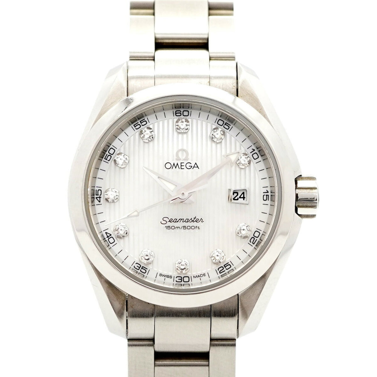 Pre-Owned Omega Seamaster 231.10.30.61.55.001 White Dial Women's Watch