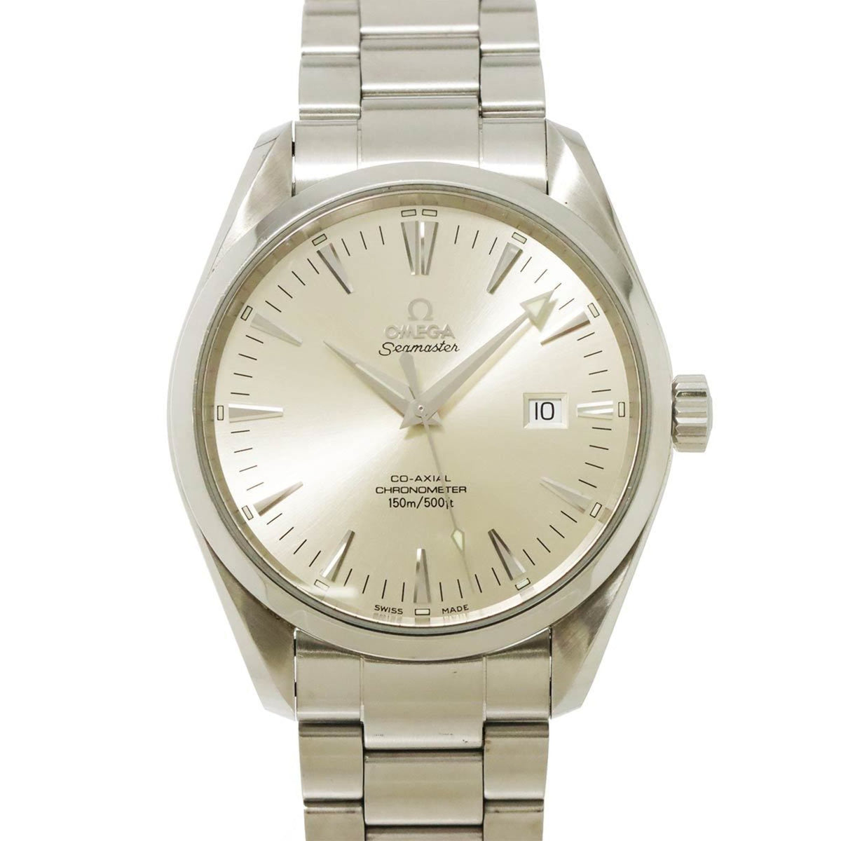 Pre-Owned OMEGA Seamaster Aqua Terra Co-Axial 2503 30 Men's Watch with Date Display, Silver, Automatic,