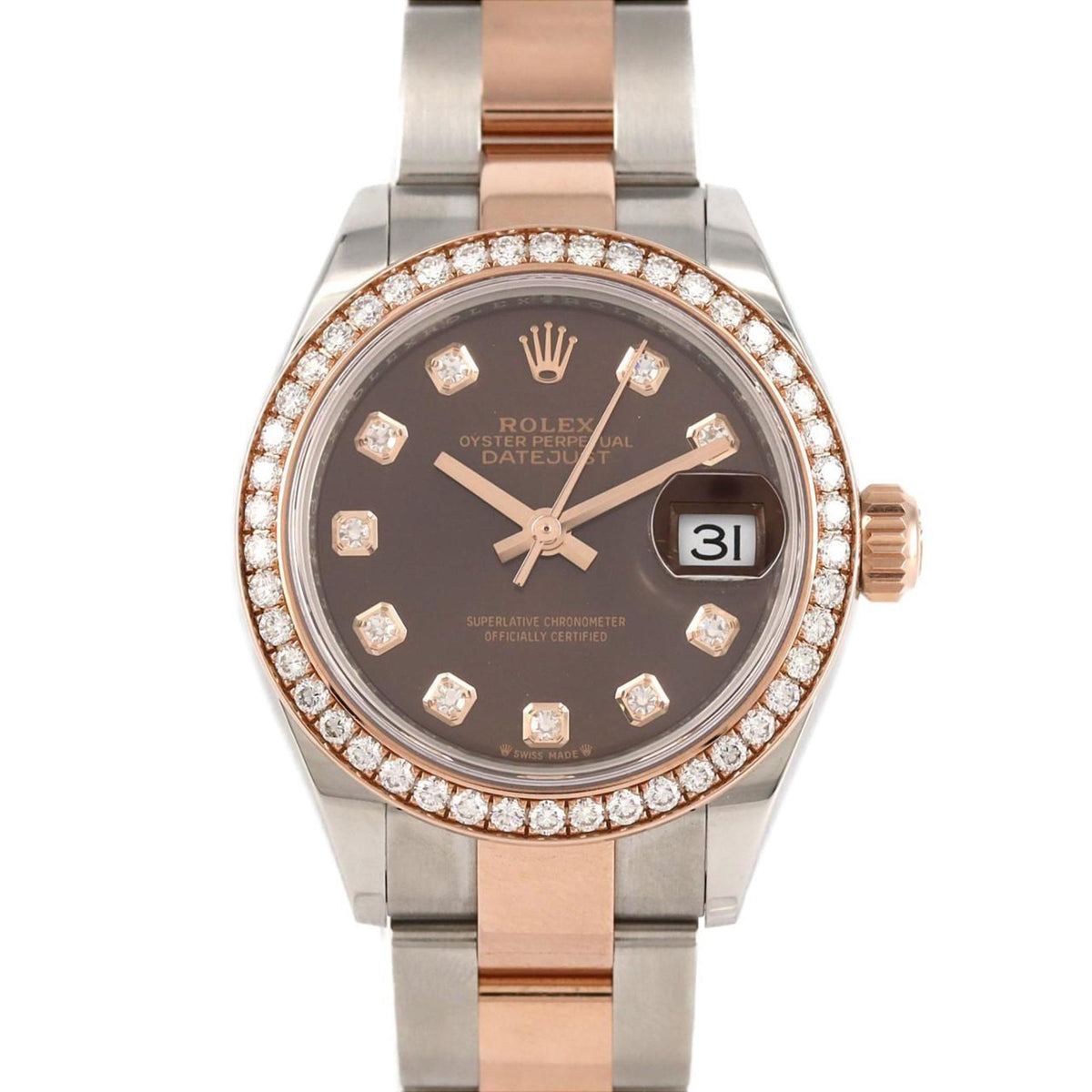 Pre-Owned Rolex Datejust 279381RBR?3 SSxPG Wristwatch Automatic Random Number