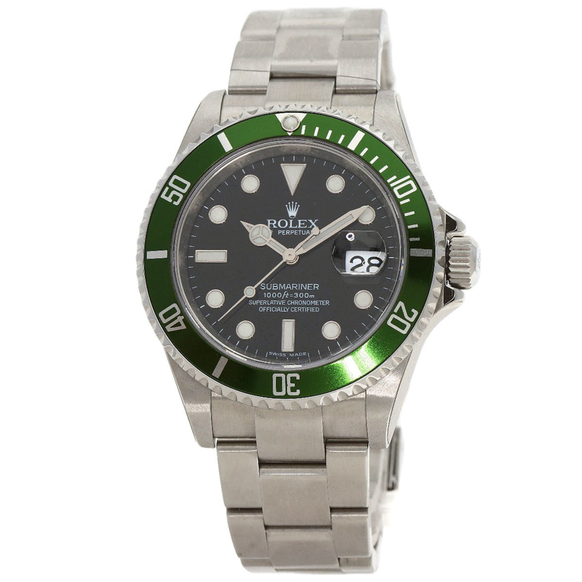 Montre-bracelet Rolex Submariner Date 16610L d'occasion, non utilisée, scellée, en acier inoxydable, pour homme. 