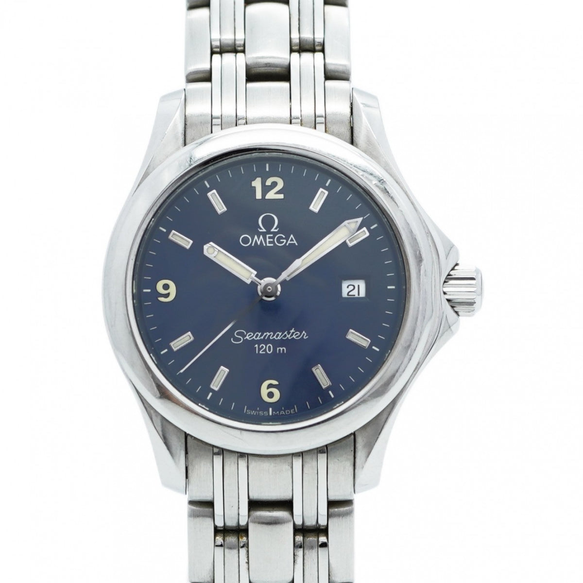 Pre-Owned Omega Seamaster 2571.83 Navy Dial Women's Watch
