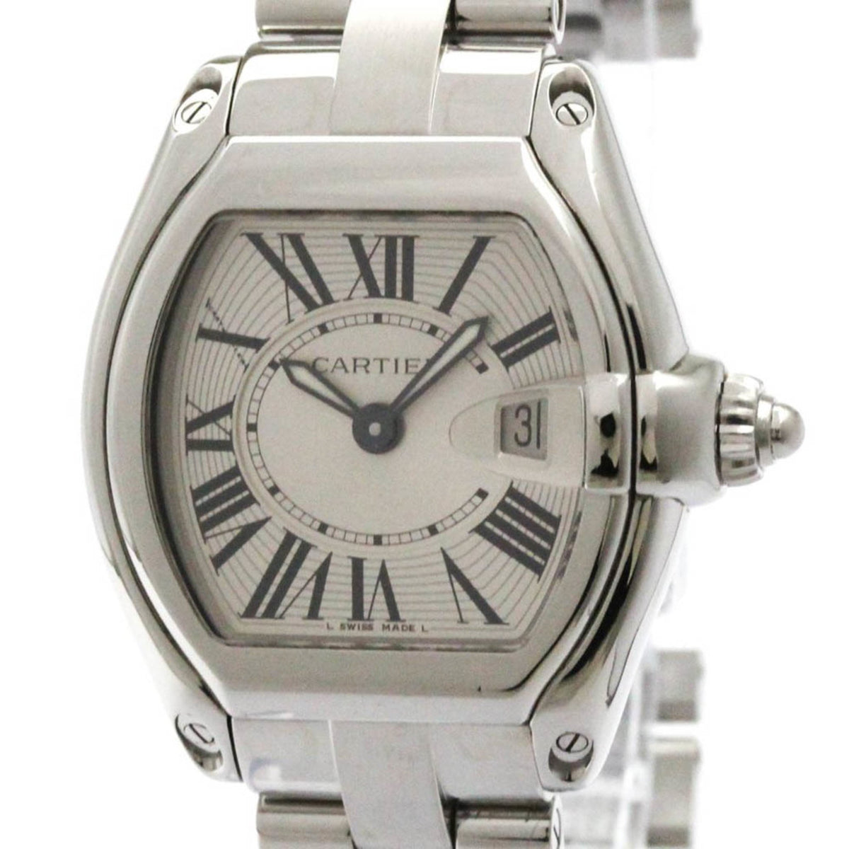 Gebrauchte CARTIER Cartier Roadster SM Quarz Damenuhr W62016V3 Poliert 