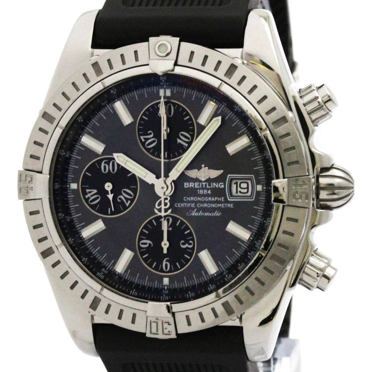 Montre automatique BREITLING Chronomat Evolution en acier poli d'occasion A13356 