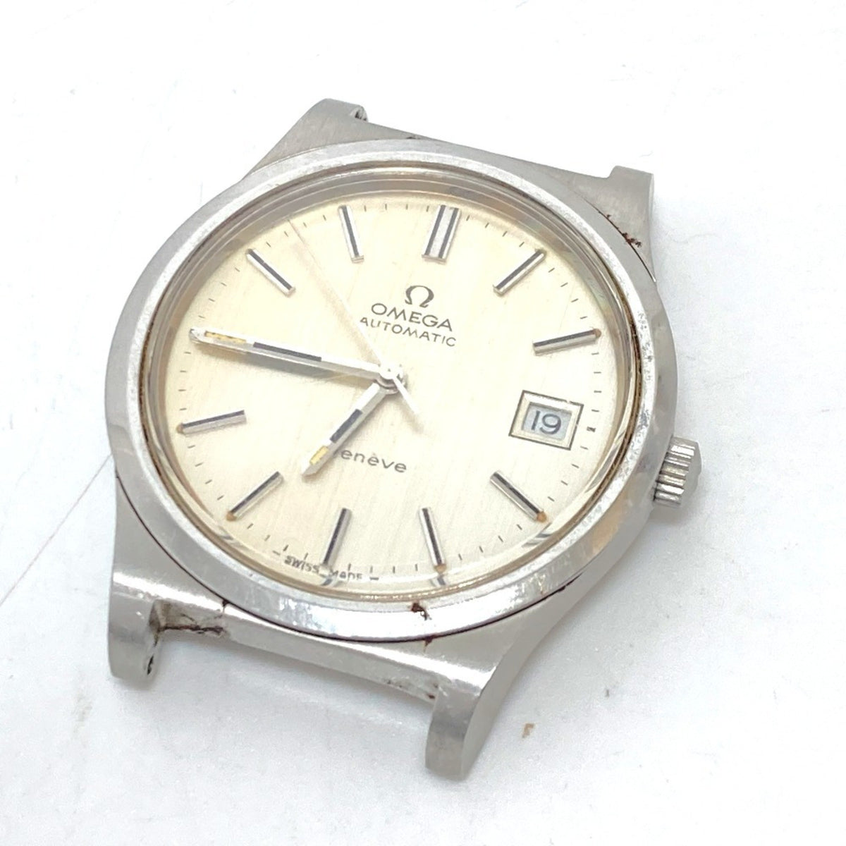 Pre-Owned OMEGA Geneva Date Automatic Watch Stainless Steel Men's Silver