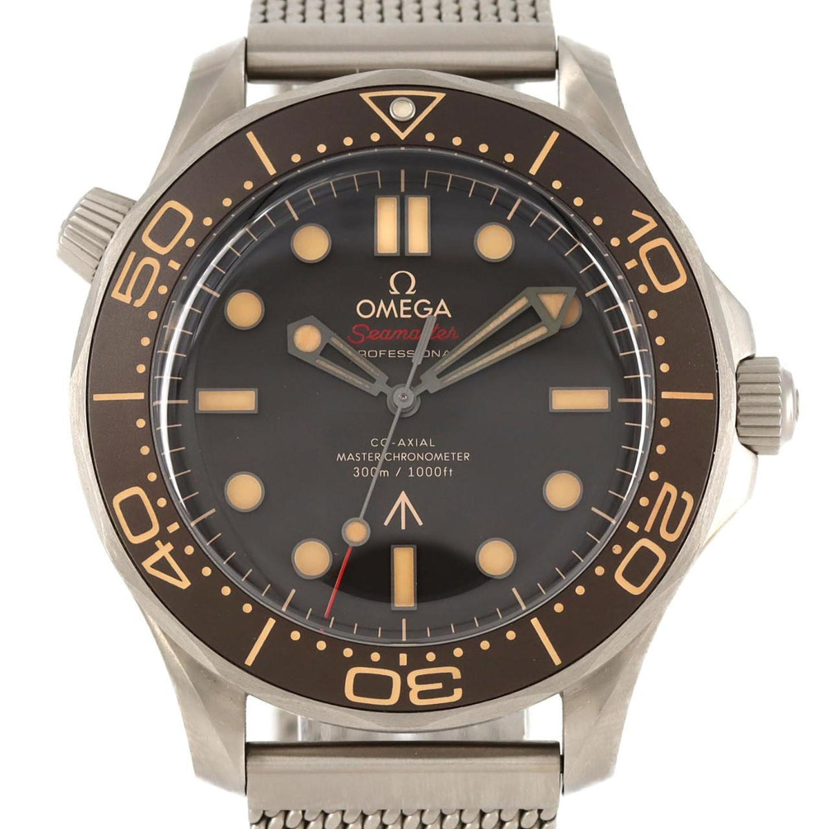 Pre-Owned Omega Seamaster Diver 300M 007 Edition TI 210.90.42.20.01.001 Automatic Watch