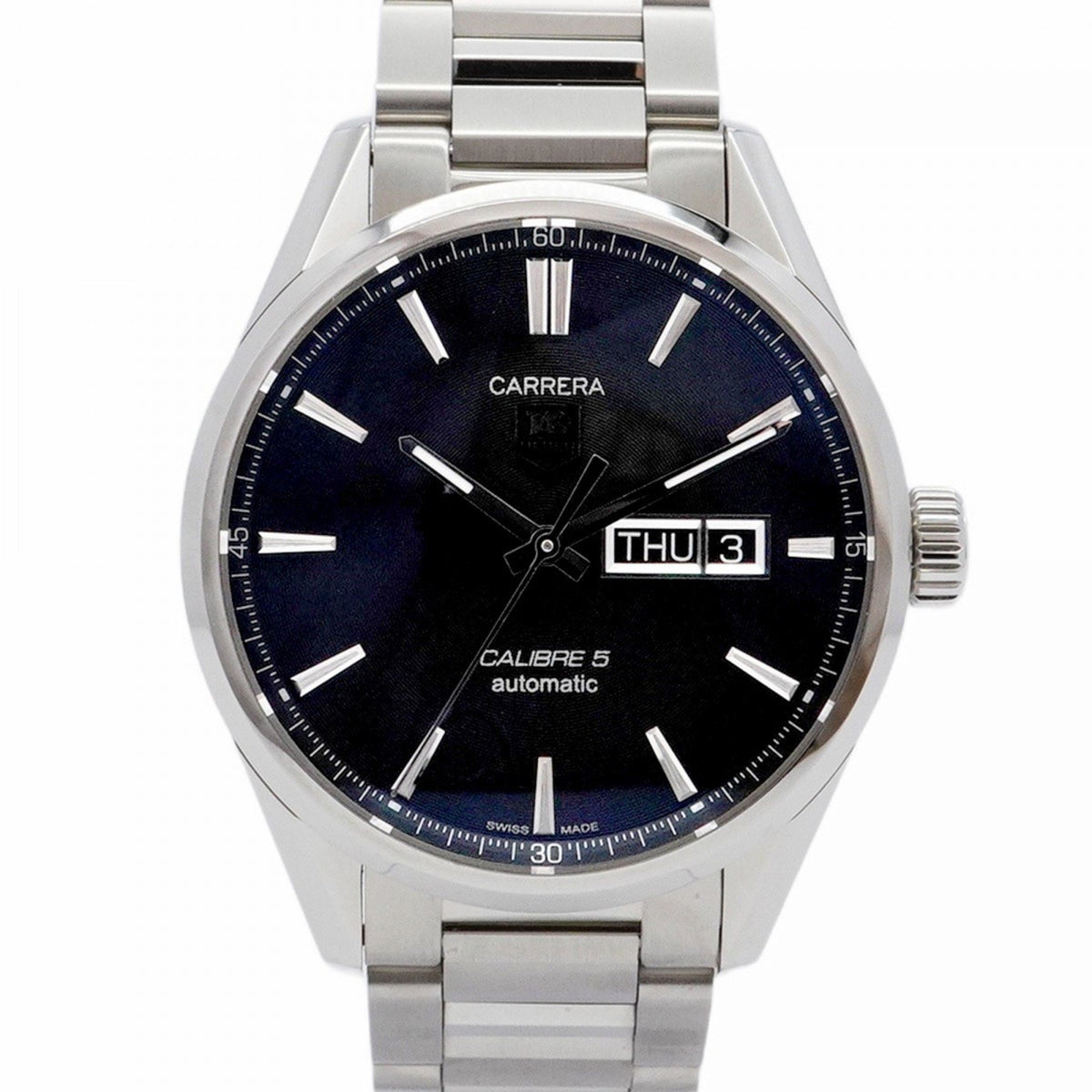 Pre-Owned TAG Heuer Carrera WAR201A-1 Black Dial Men's Watch