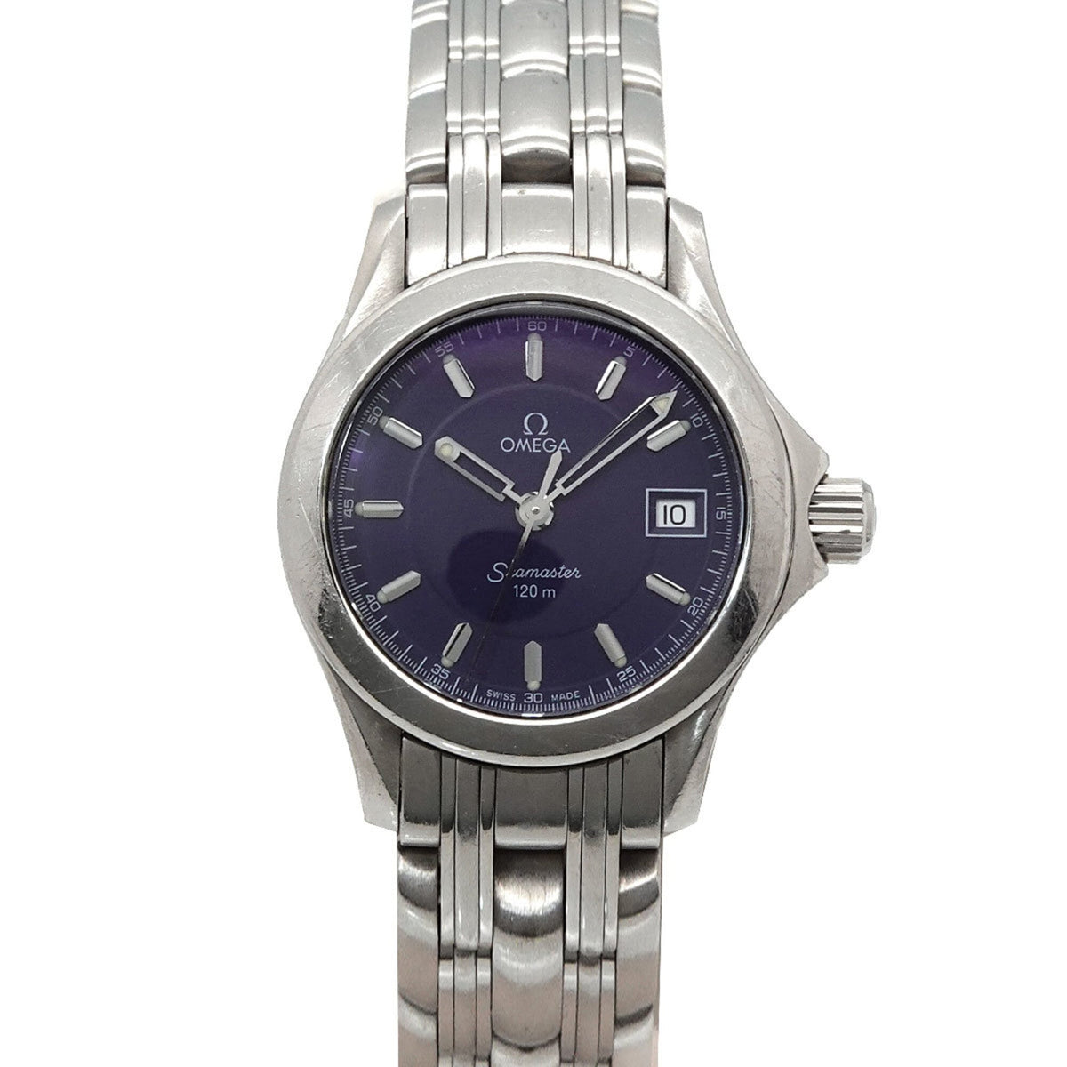 Pre-Owned Omega Seamaster 120 Jacques Mayol 2001 2587 80 Limited Edition of 2000 Ladies' Watch with Date, Blue, Quartz.