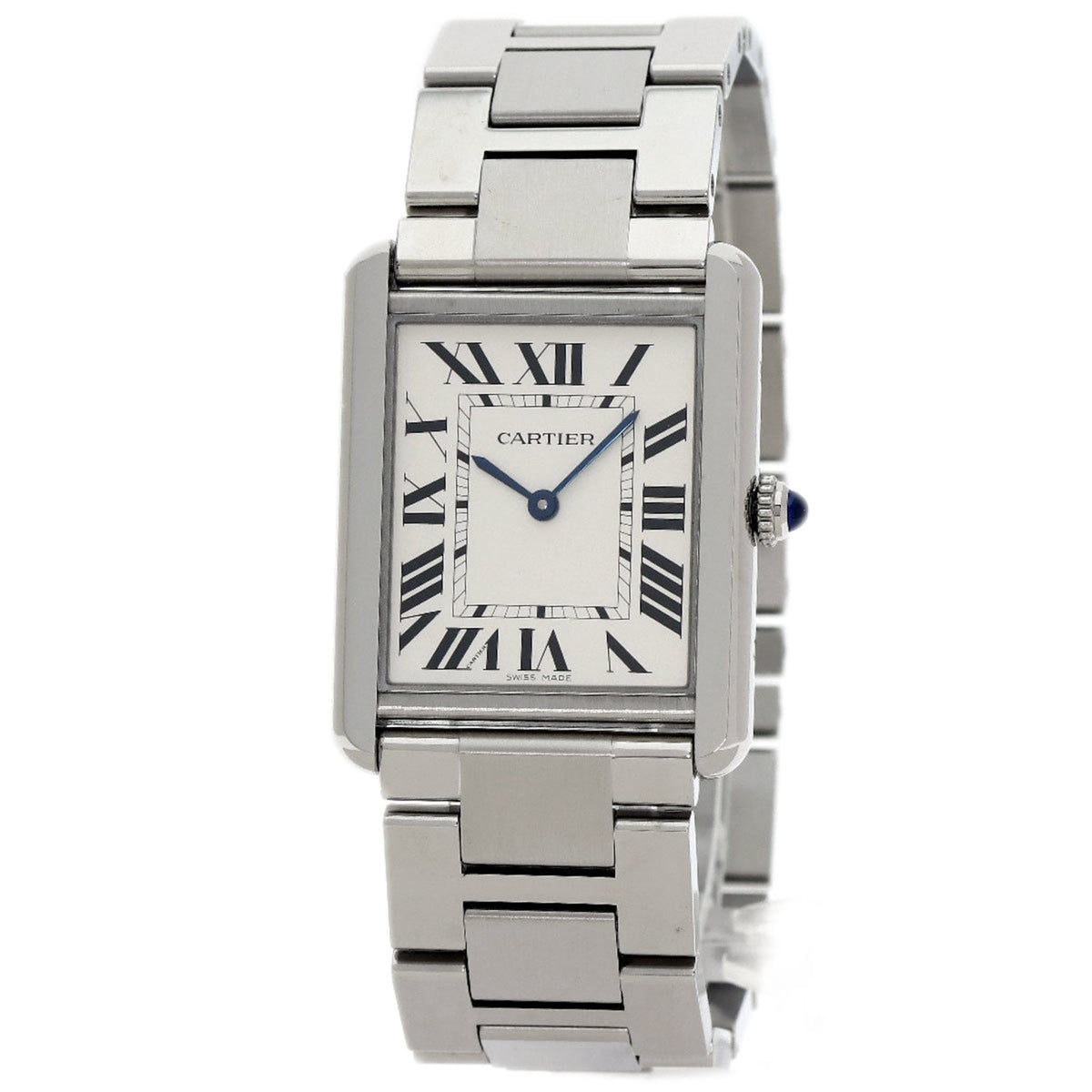 Pre-Owned Cartier Tank Solo LM W5200014 Stainless Steel/SS Men's Watch