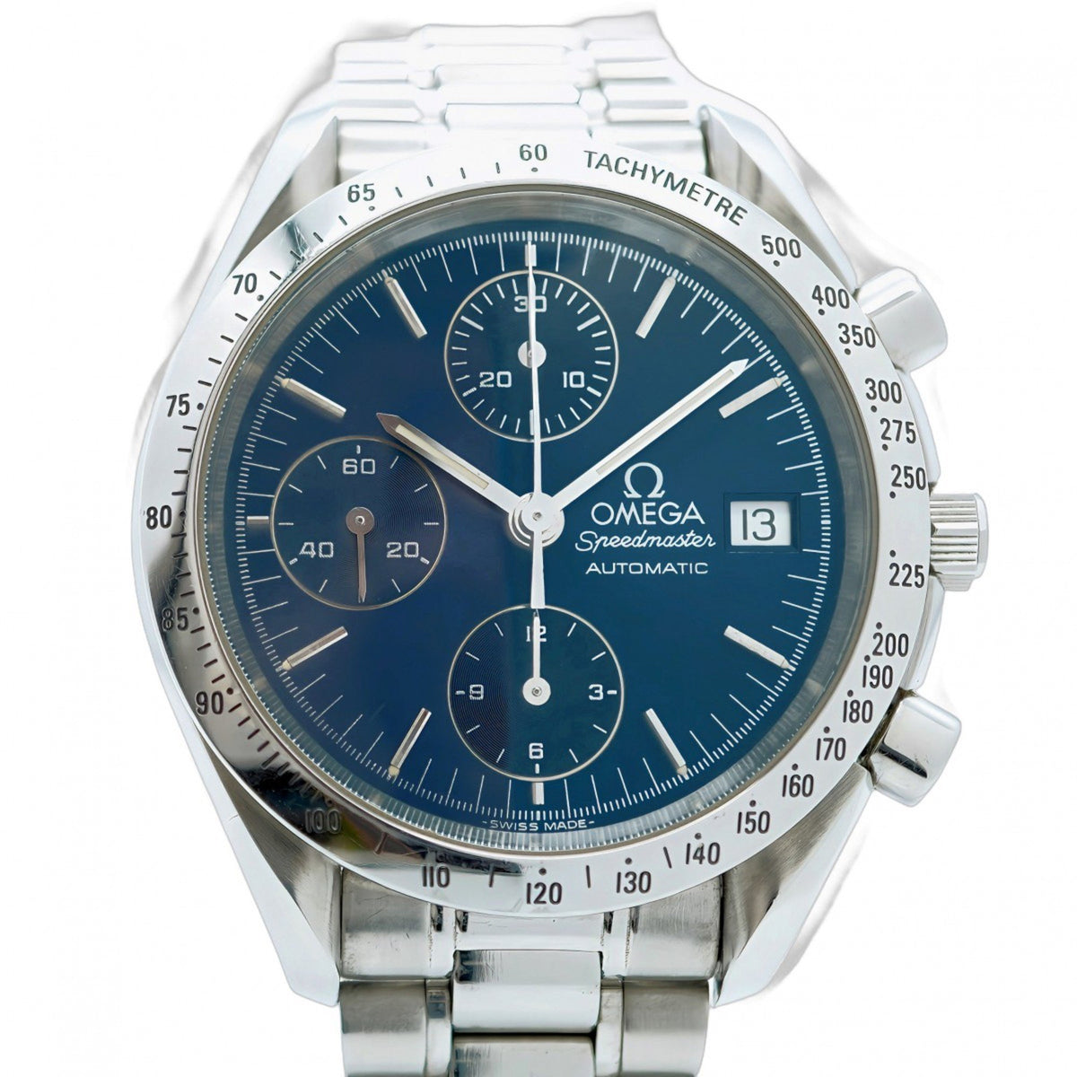 Pre-Owned Omega Speedmaster Blue Dial Watch Men's