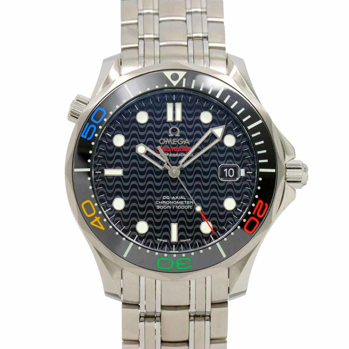Pre-Owned OMEGA Seamaster 300 Rio Olympics 2016 Limited 522 30 41 20 01 001 Men's Watch Date Black Automatic