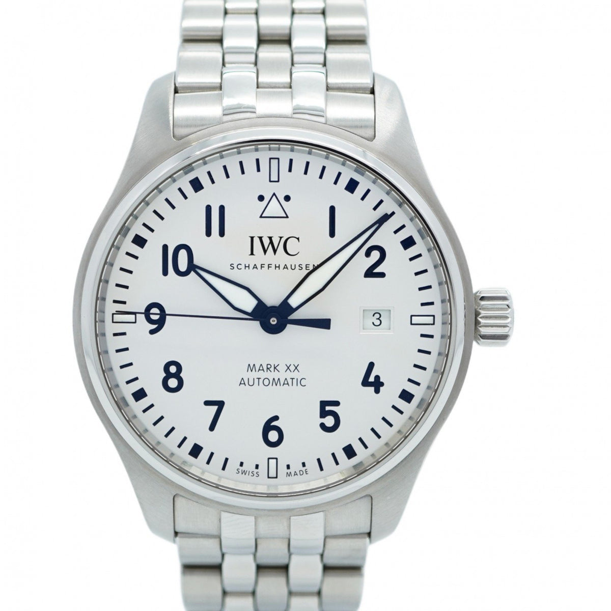 Pre-Owned IWC Schaffhausen Pilot's Watch IW328208 Silver Dial Men's