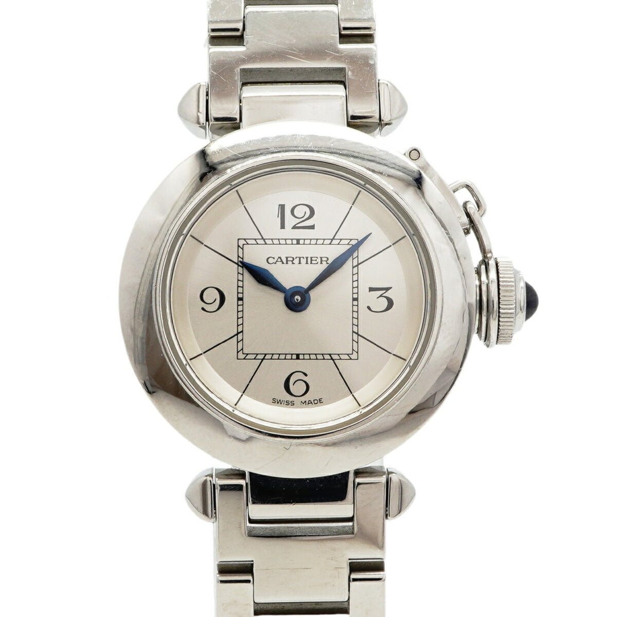 Pre-Owned Cartier Miss Pasha W3140007 Silver Dial Women's Watch