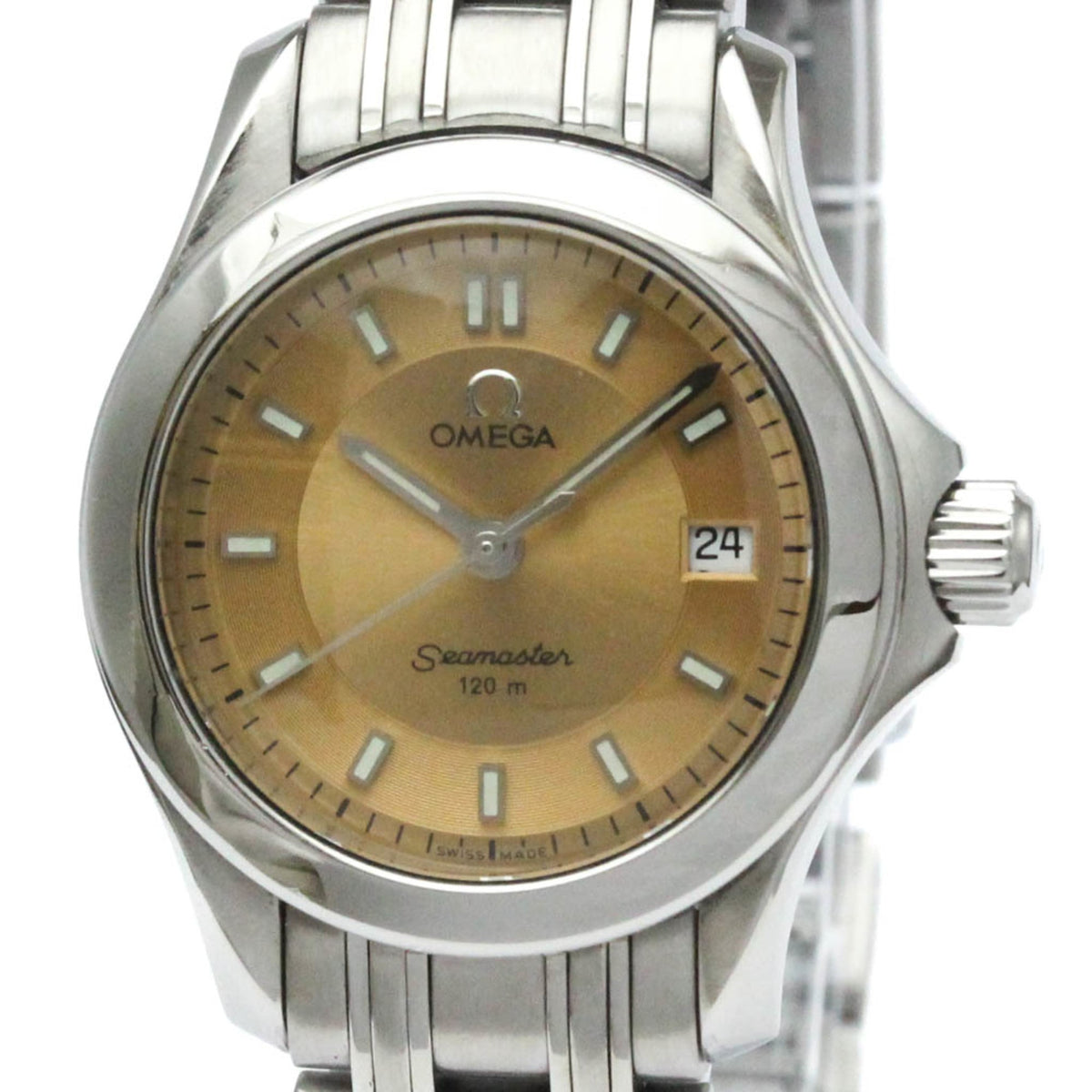 Pre-Owned OMEGA Seamaster 120M Steel Quartz Ladies Watch 2581.62 Polished