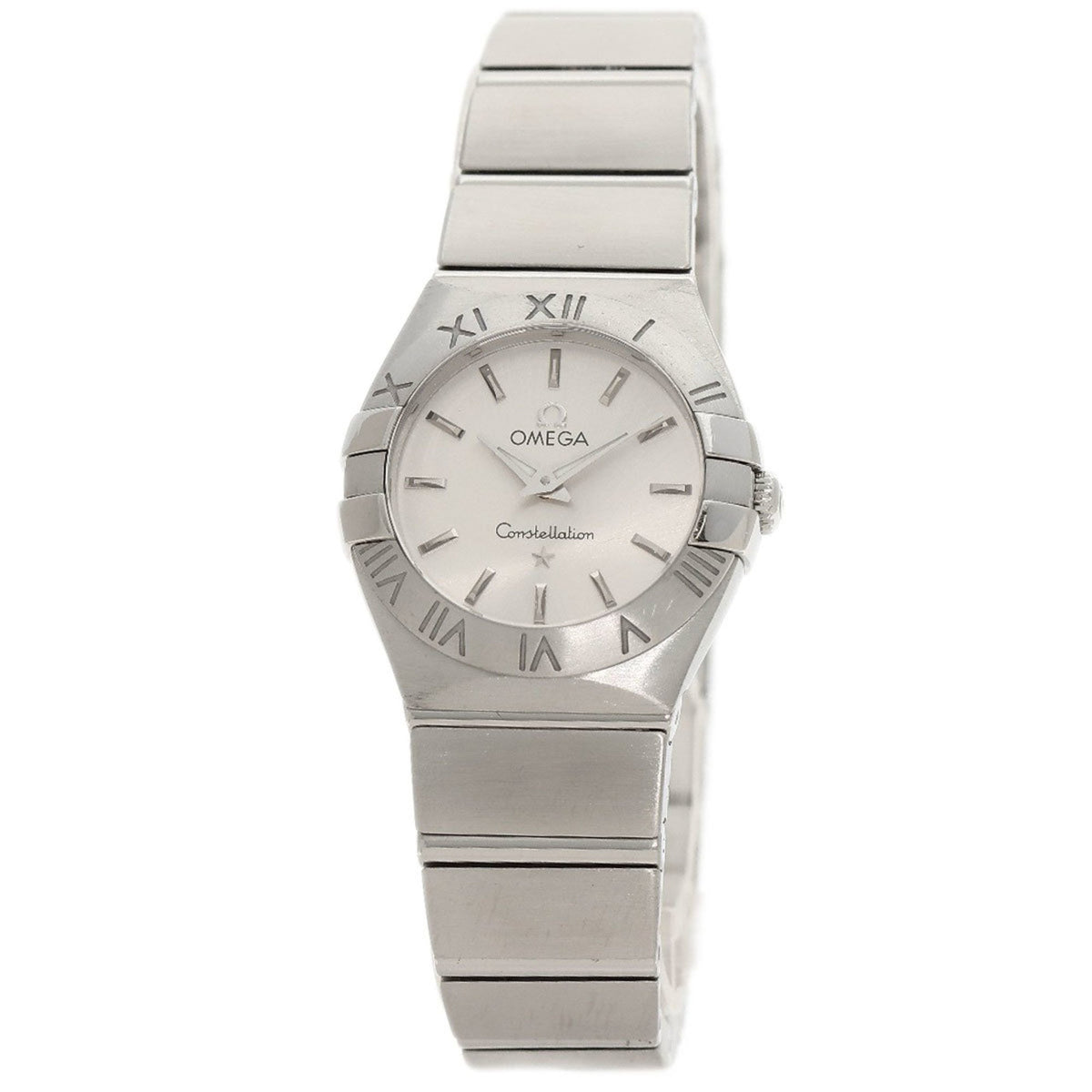 Pre-Owned OMEGA 123.10.24.60.02.001 Constellation Brushed Watch Stainless Steel SS Ladies