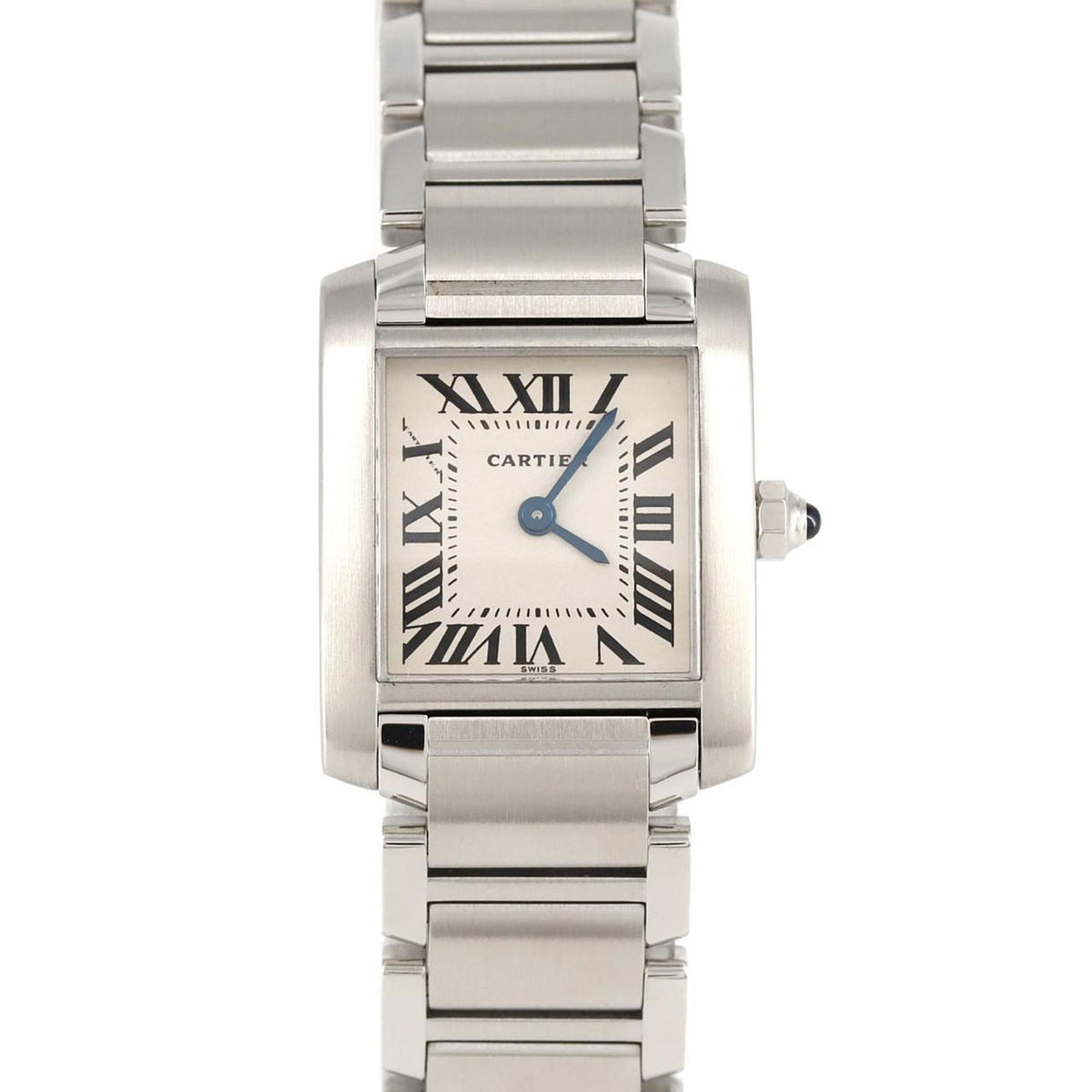Montre-bracelet à quartz Cartier Tank Francaise SM W51008Q3 SS d'occasion 