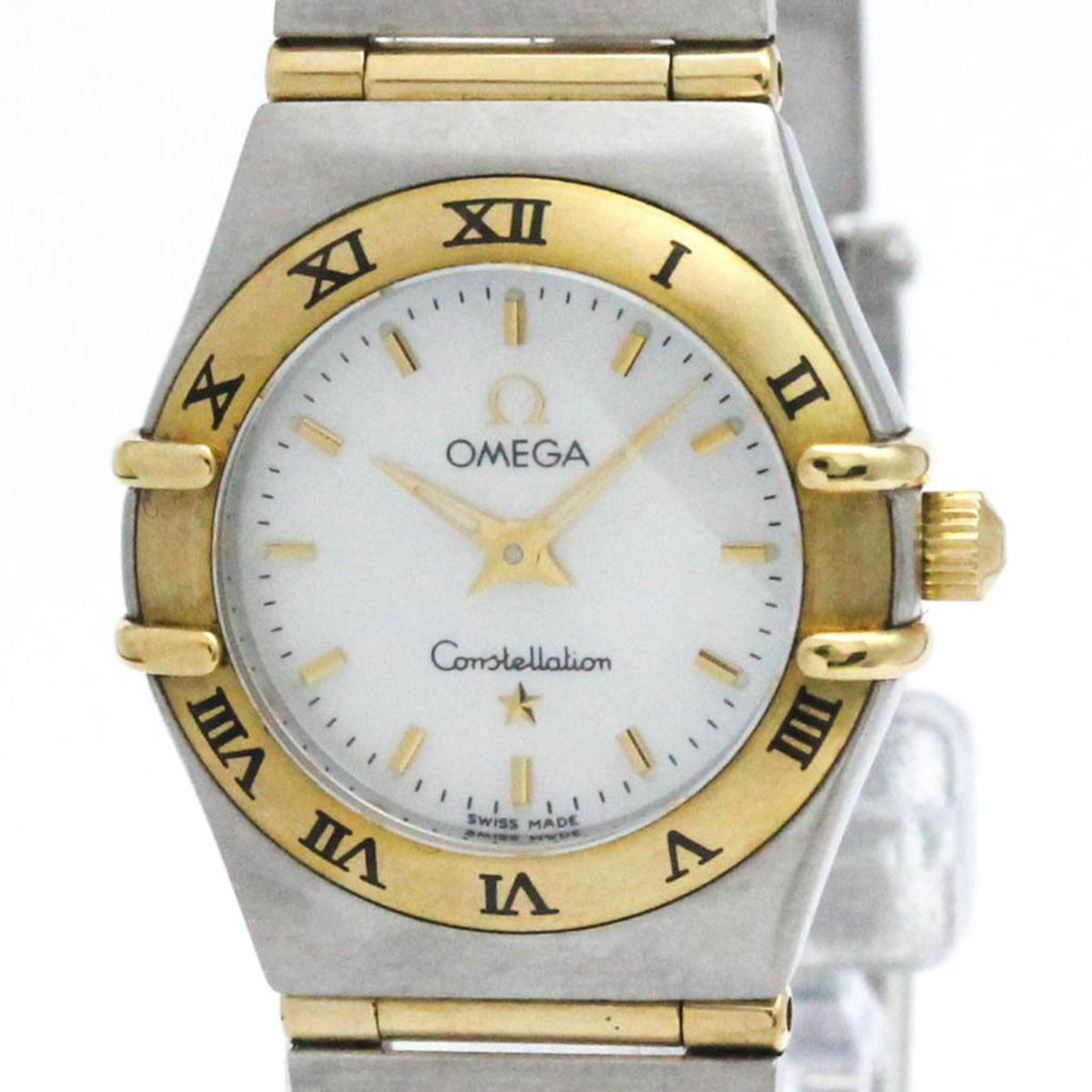 Pre-Owned OMEGA Constellation MOP Dial Quartz Ladies Watch 1272.70 Polished