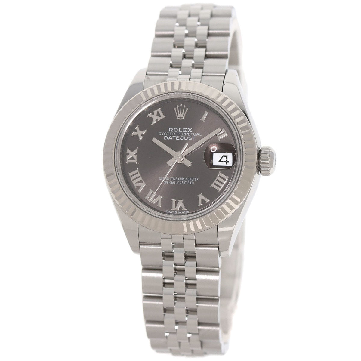 Pre-Owned Rolex 279174 Datejust 28 Watch Stainless Steel SS K18WG Ladies ROLEX