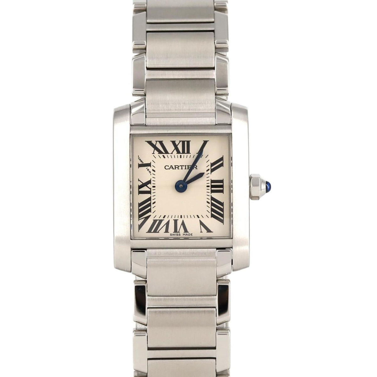 Montre-bracelet à quartz Cartier Tank Francaise SM W51008Q3 SS d'occasion 