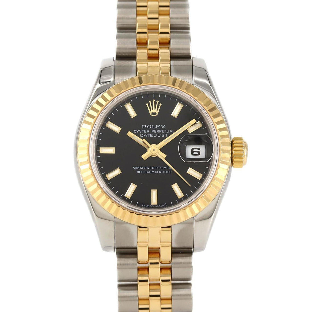 Pre-Owned Rolex Datejust 179173 SSxYG Automatic Watch, D Serial
