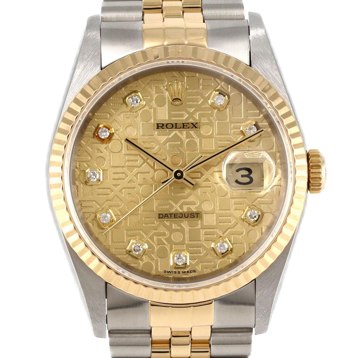 Pre-Owned Rolex Datejust 16233G SSxYG Automatic Watch T Series