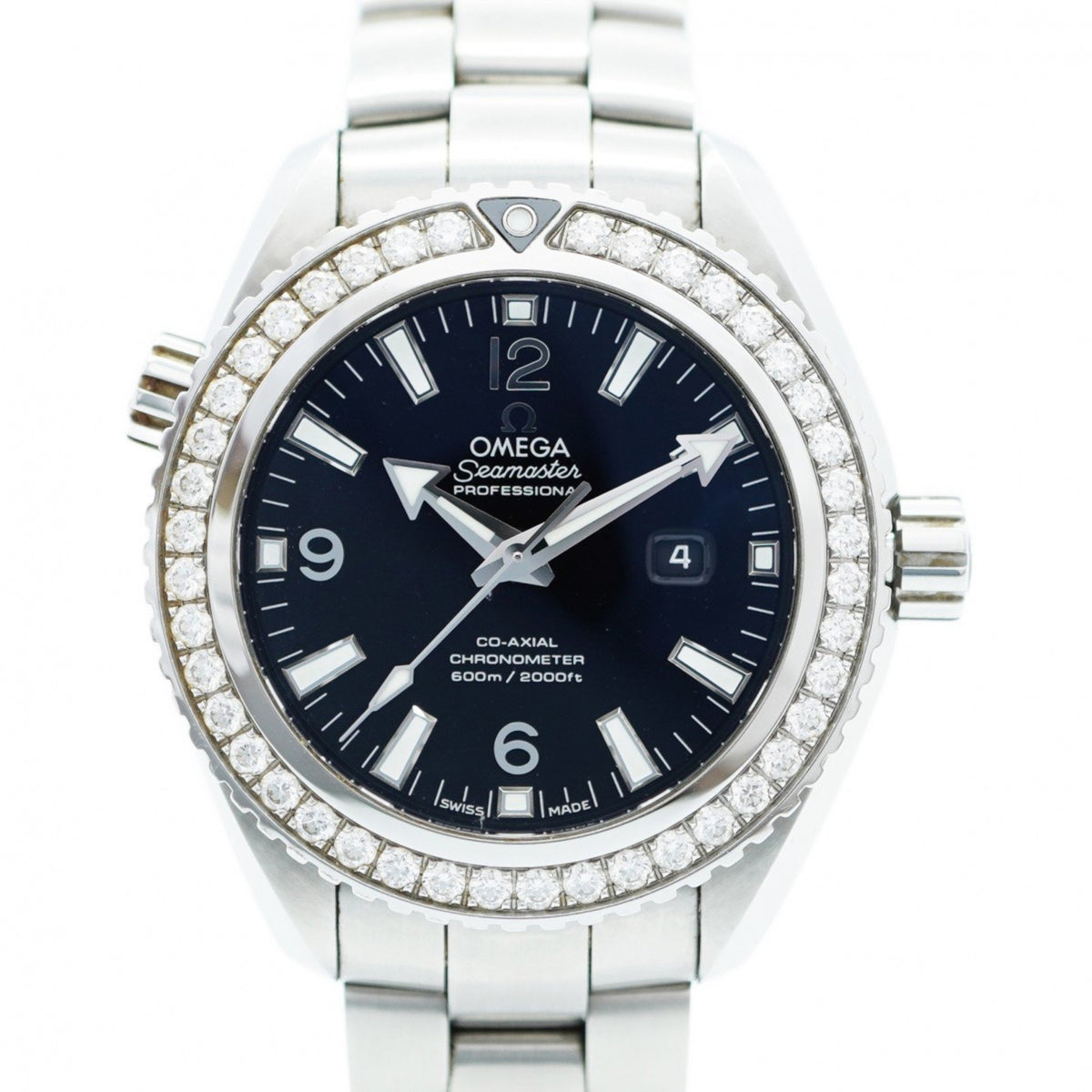 Pre-Owned Omega Seamaster 232.15.38.20.01.001 Black Dial Men's Watch