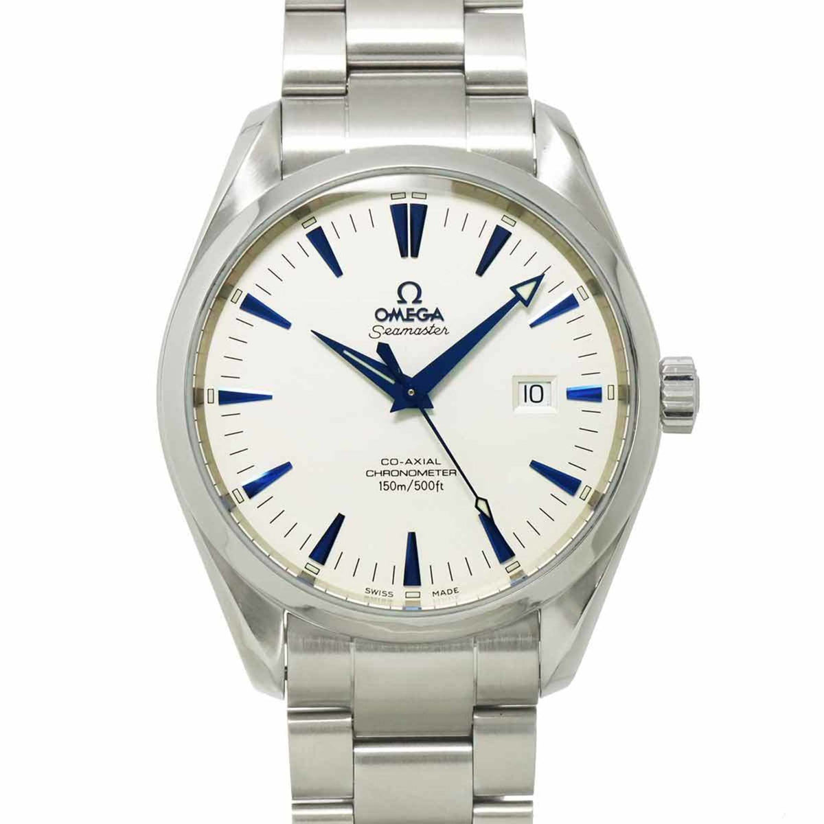 Pre-Owned OMEGA Seamaster Aqua Terra 2502 33 Men's Watch with Date Display, Silver, Automatic,