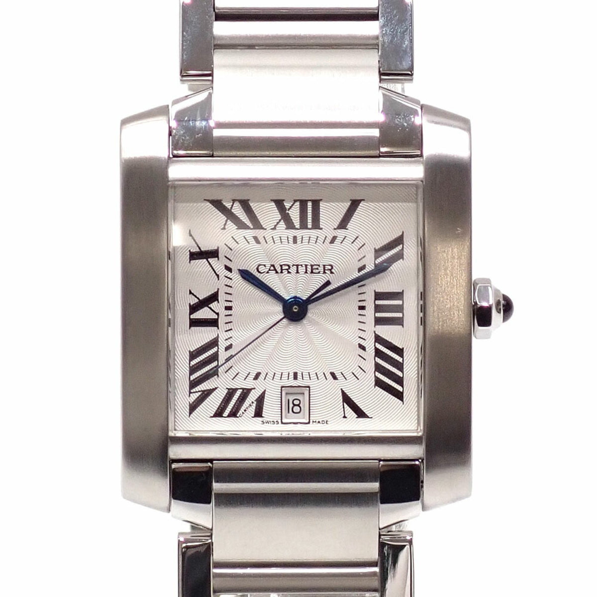 Pre-Owned Cartier Tank Fran?aise LM Ladies' Automatic Watch, Stainless Steel, W51002Q3
