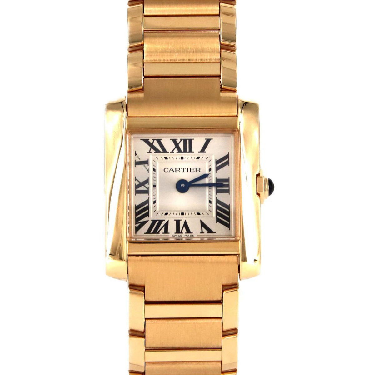 Pre-Owned Cartier Tank Fran?aise SM YG WGTA0114 Quartz Watch