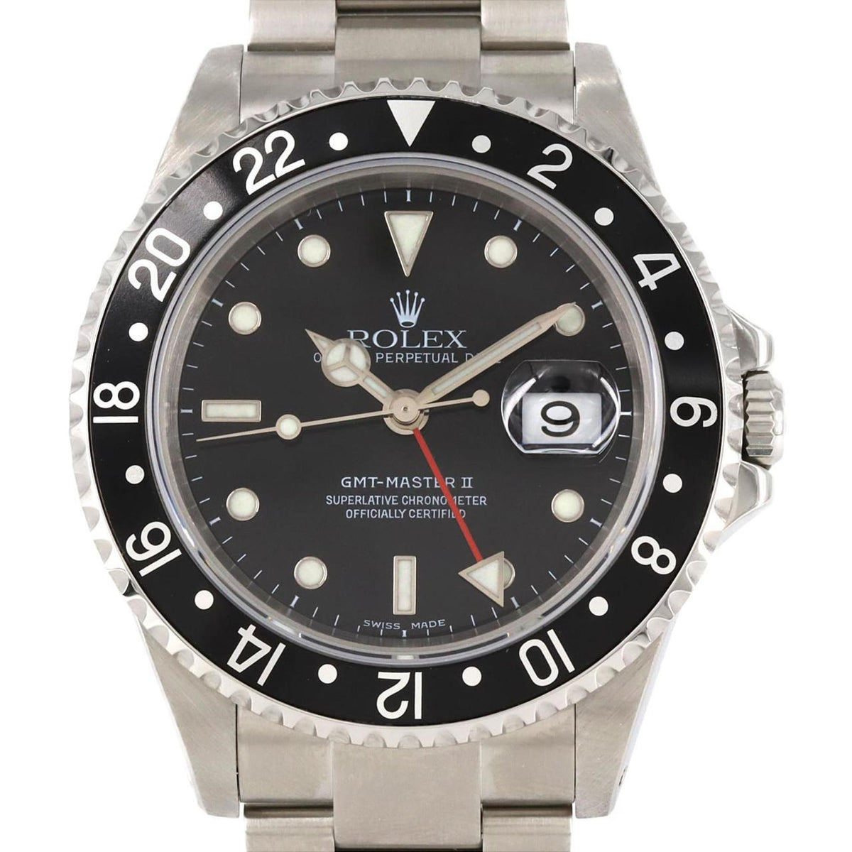 Pre-Owned Rolex GMT Master 16710 SS Automatic Watch Y Serial Number