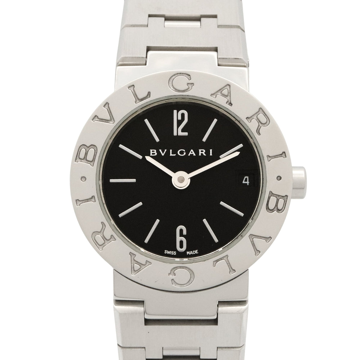 Pre-Owned Bulgari BVLGARI Watch Stainless Steel Ladies Black BB23SS