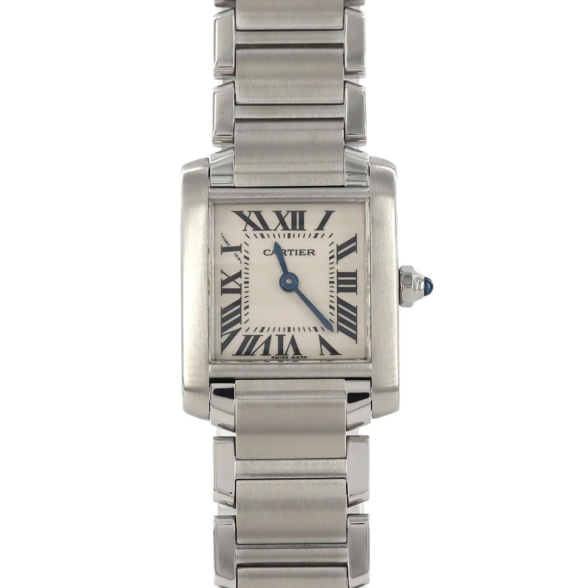 Montre-bracelet à quartz Cartier Tank Francaise SM W51008Q3 SS d'occasion 