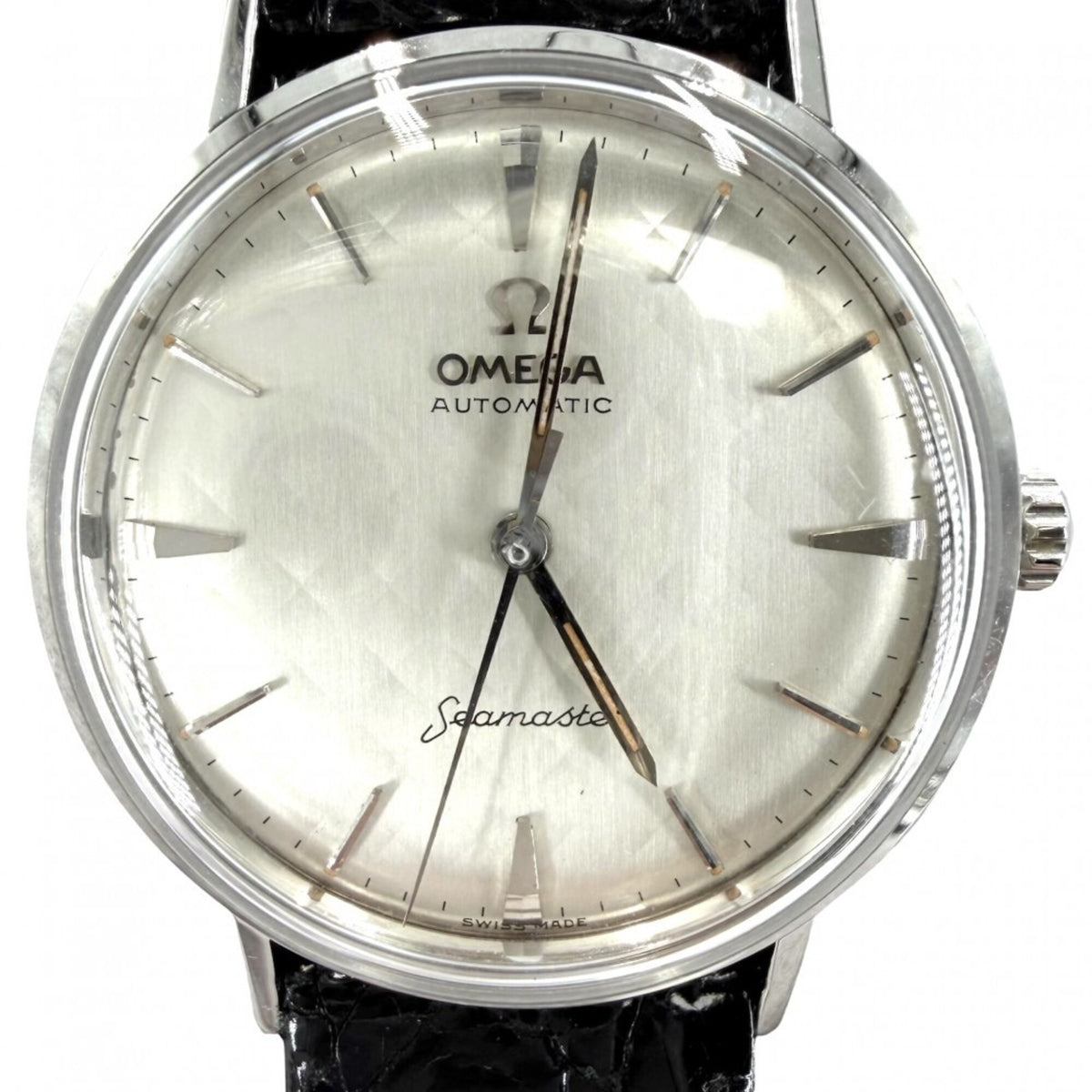 Pre-Owned Omega Seamaster Check Men's Watch, Cal. 552 Automatic, Champagne Gold Dial, No Date, OMEGA 14765-ASC, Stainless Steel