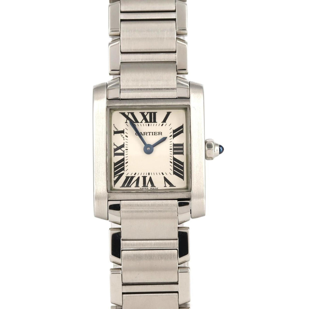 Montre-bracelet à quartz Cartier Tank Francaise SM W51008Q3 SS d'occasion 