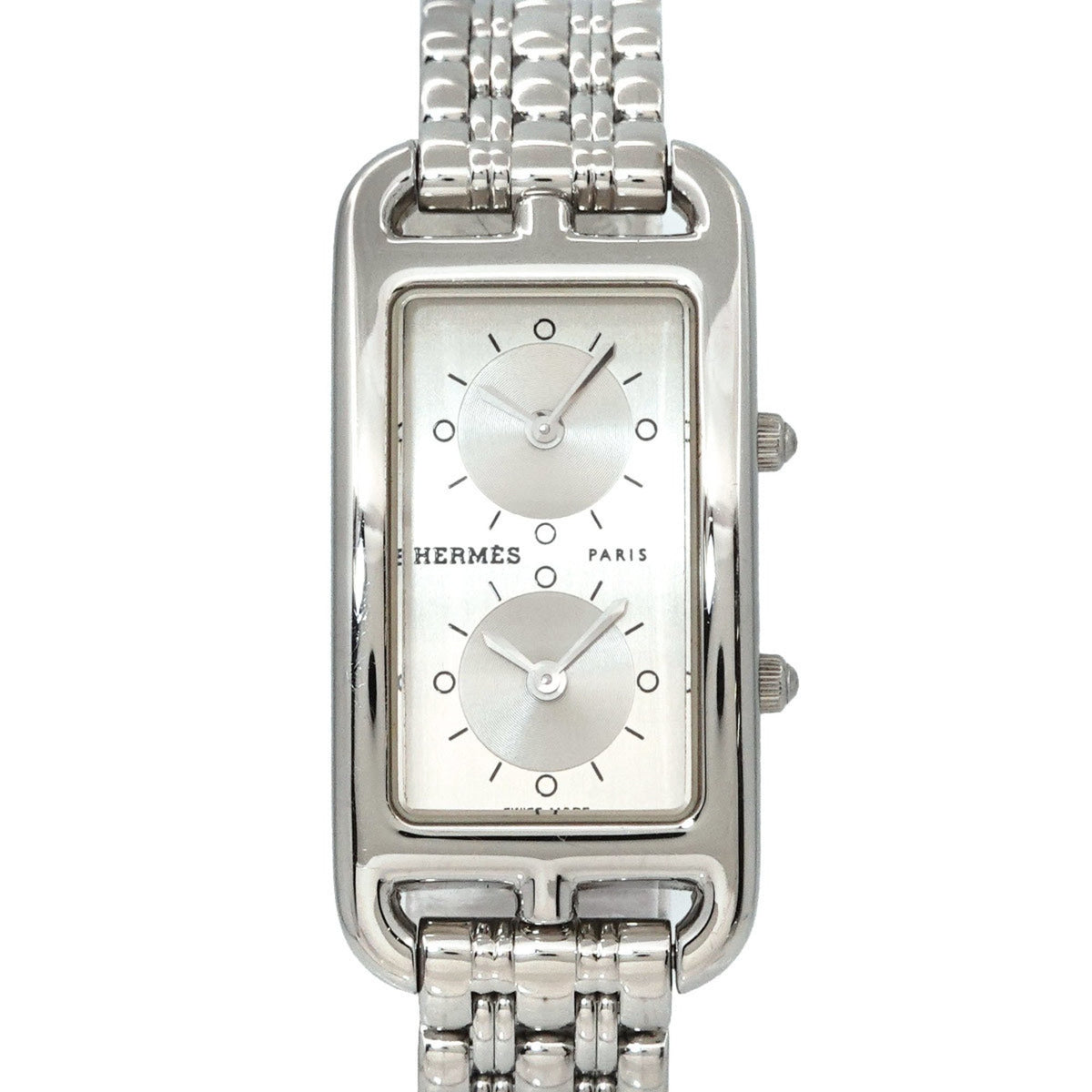 Pre-Owned Hermes Cape Cod Duzone CC3 210 Ladies Watch Silver Quartz