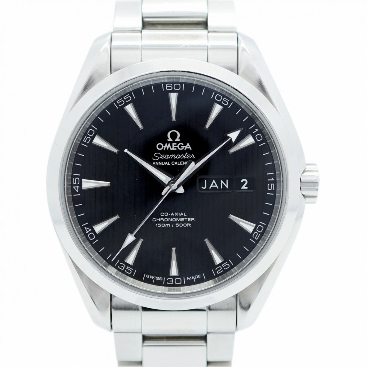 Pre-Owned Omega Seamaster 231.10.43.22.01.002 Black Dial Men's Watch