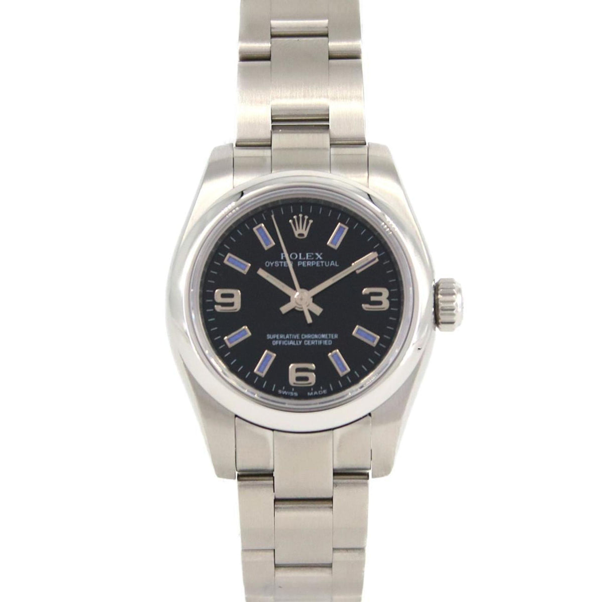 Pre-Owned Rolex Oyster Perpetual 176200 Stainless Steel Automatic Watch, M Serial